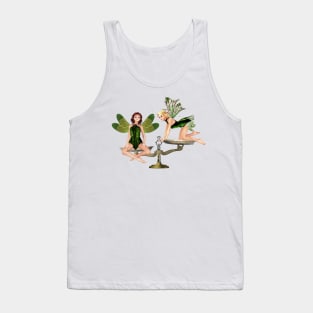 Libra woman girl fairy faerie elf scales Tank Top